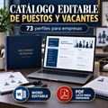 Cátalogo editable de puestos y vacantes