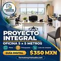 Proyecto para equipar una oficina de 5 × 5 metros | Plano, presupuesto y lista de compras
