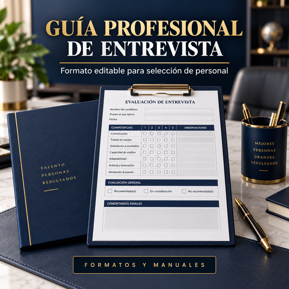 Guía profesional de entrevista de trabajo | Formato editable
