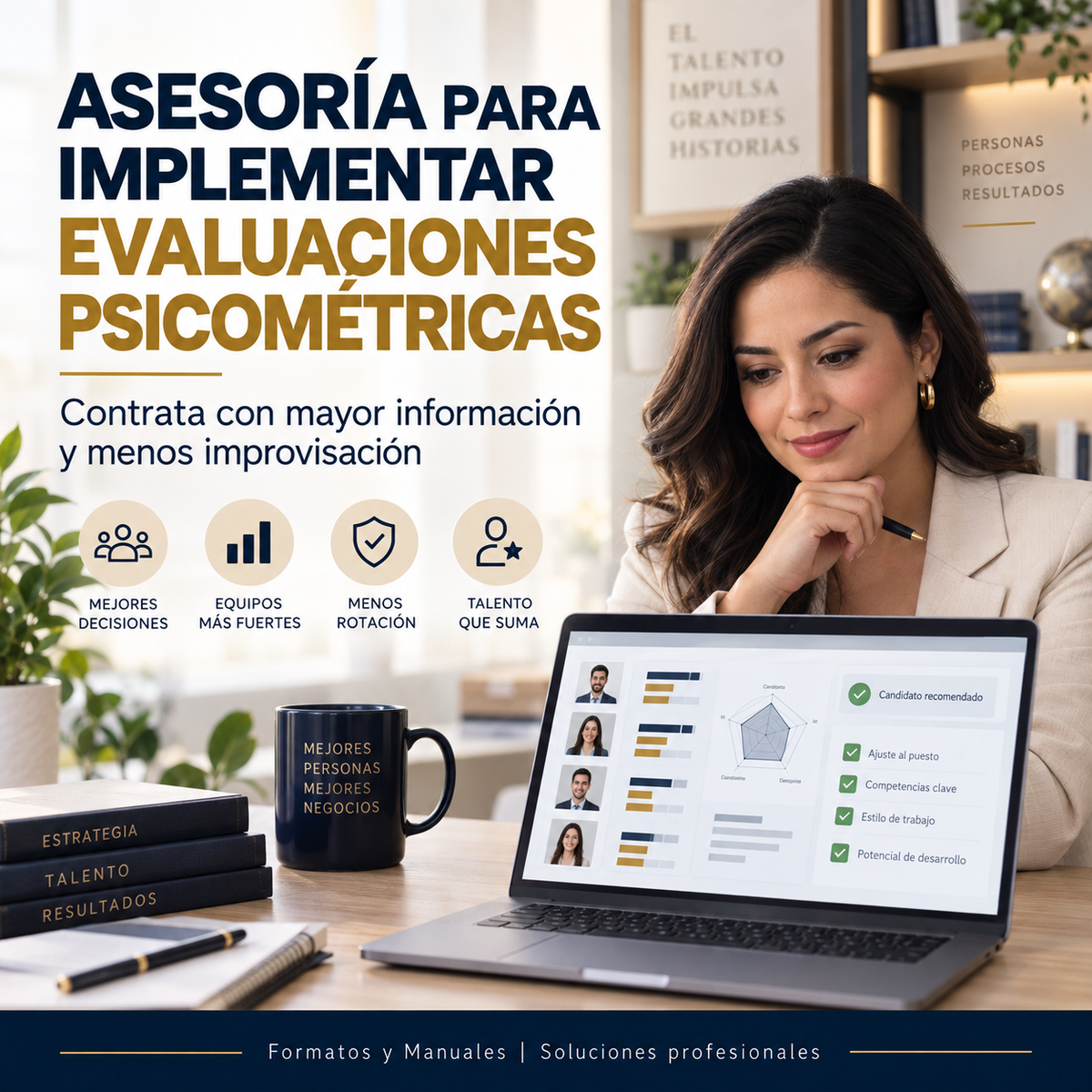 Asesoría para implementar plataforma digital de evaluaciones psicométricas en tu empresa